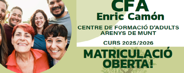CFA Enric Camón. Imatge del tríptic del curs 2025-2026